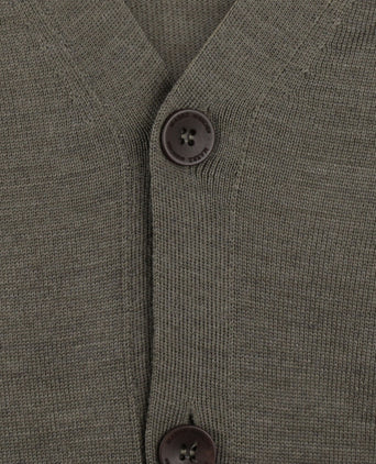 Maerz Classic Button Cardigan | Green