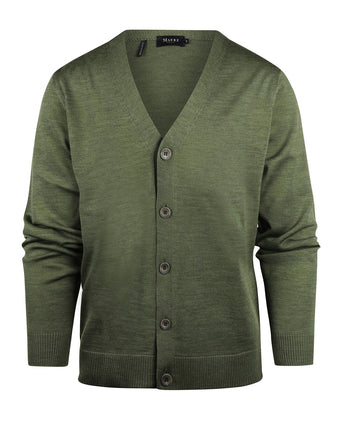 Maerz Classic Button Cardigan | Green