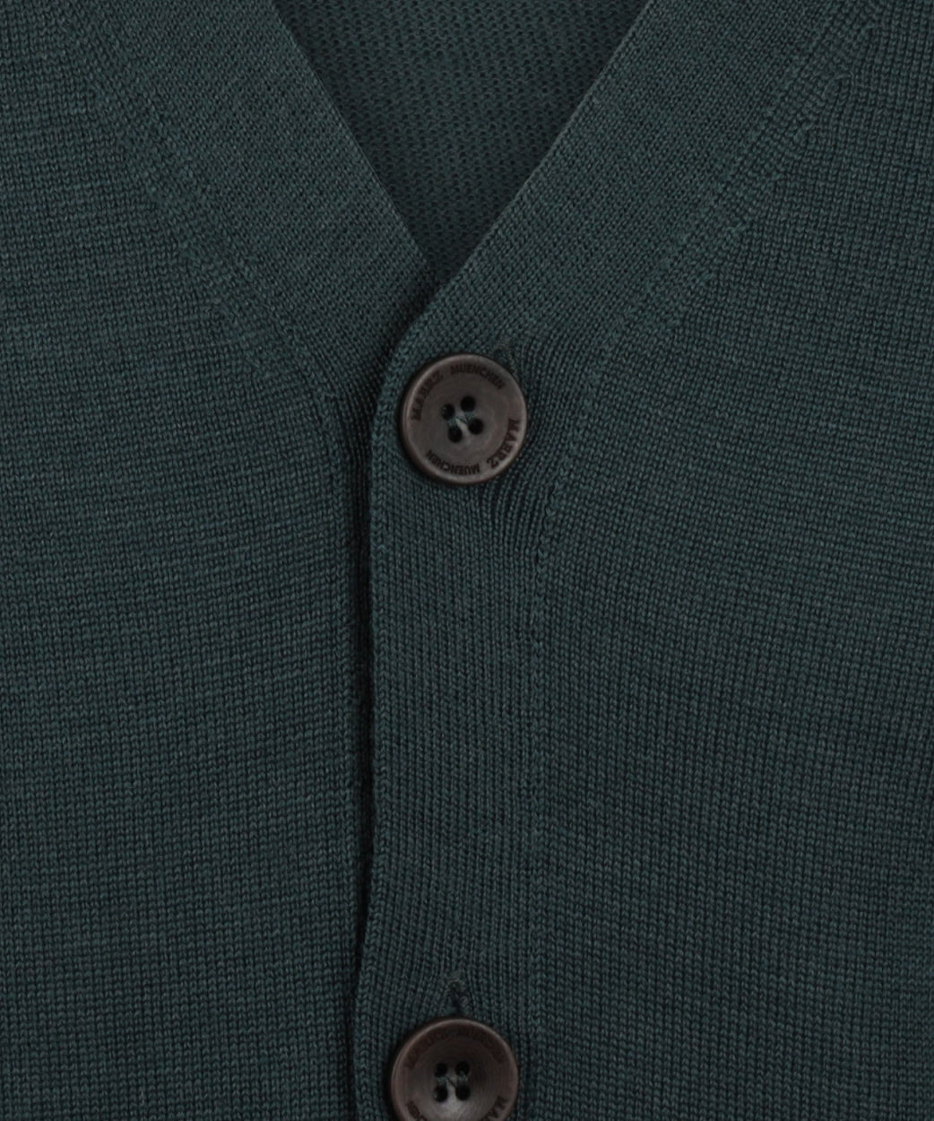 Maerz klassische Strickjacke mit Knöpfen | Grün