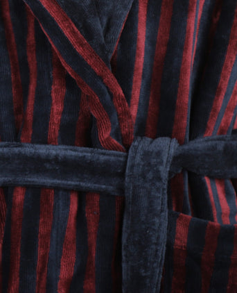 Dressing gown velour | blue