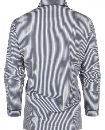 Pyjama set klassiek gestreept | Blauw