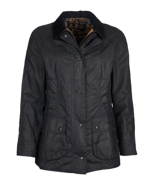 Barbour Classic Beadnell Wax Jacket Dames | Navy Blauw