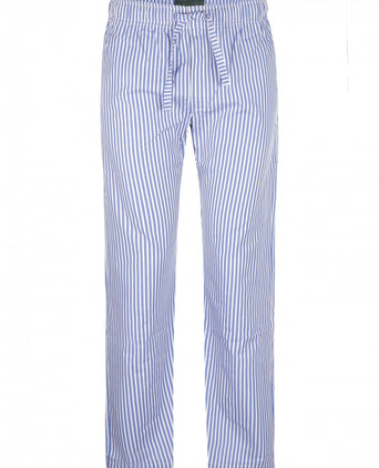 Long cotton pajama pants | Blue