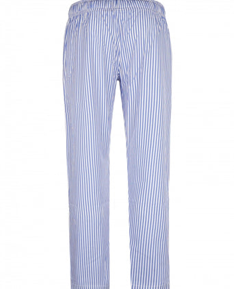 Long cotton pajama pants | Blue