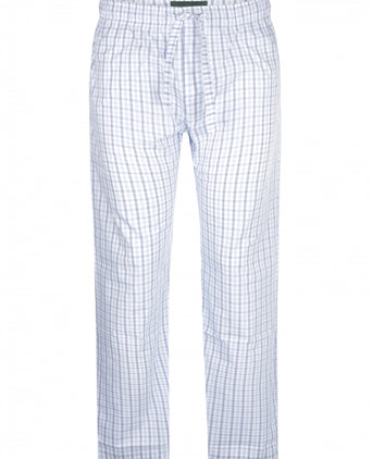 Long cotton pajama pants | Blue