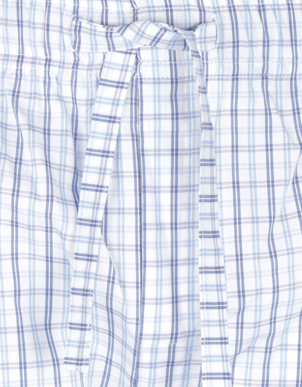 Lange Baumwoll-Pyjamahose | Blau
