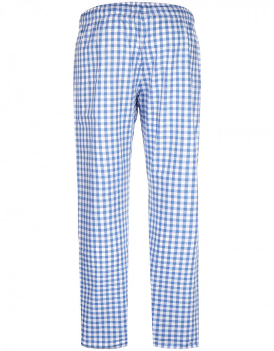 Lange Baumwollpyjamahose | Blau