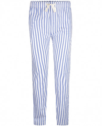 Long cotton pajama pants | Blue