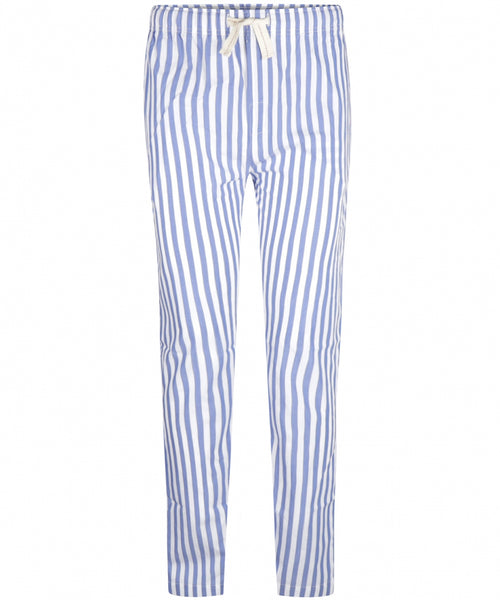 Long cotton pajama pants | Blue
