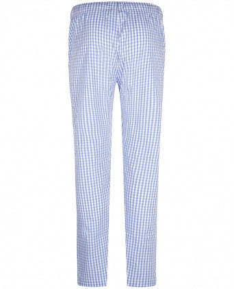 Long cotton pajama pants | Blue