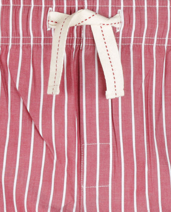 Long cotton pajama pants | Red