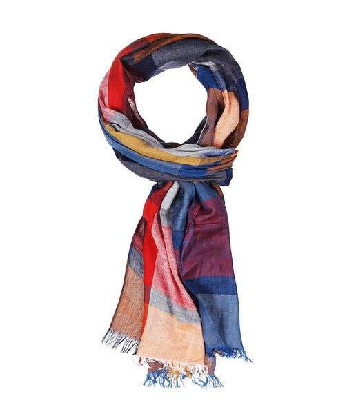 Striped Scarf | Blue