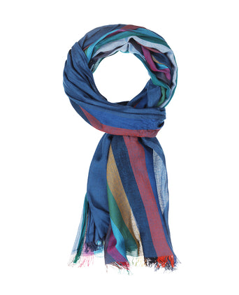 Striped Scarf | Blue