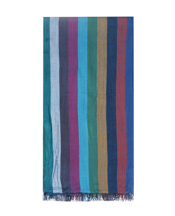 Striped Scarf | Blue