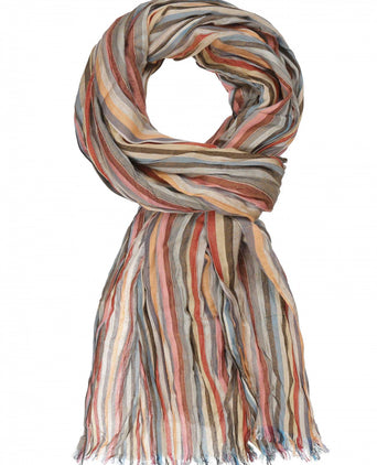 Striped Scarf | Brown