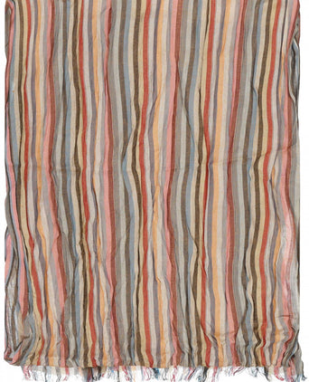 Striped Scarf | Brown