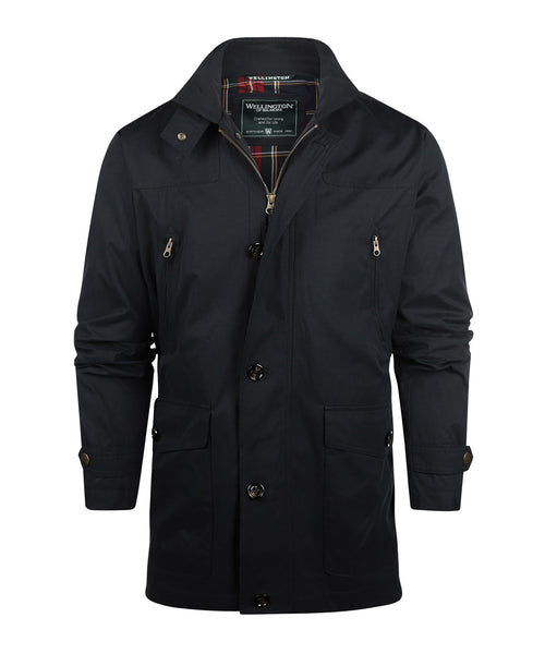 Renfield Mid-length Coat | Navy Blue