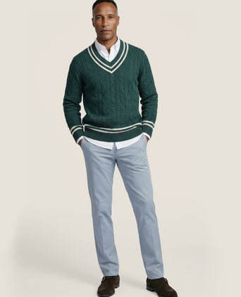 Cricket Pullover v-neck | Green