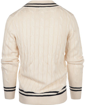 Cricket Pullover v-hals | Wit