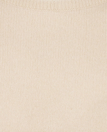 William Lockie Round Neck Lambswool *Sale* | Beige