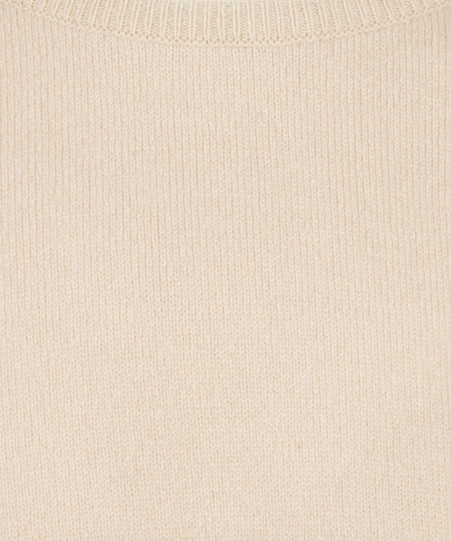 William Lockie Round Neck Lambswool *Sale* | Beige