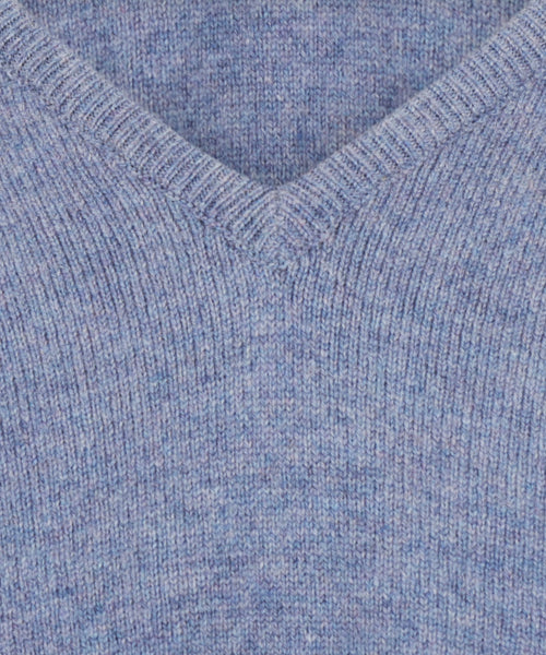 Pullover v-neck lambswool *Sale* | Blue Lovat