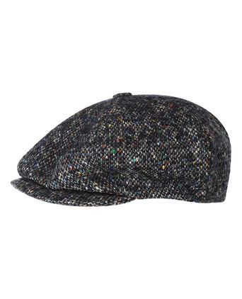 Tweed Ballon Cap | Blauw