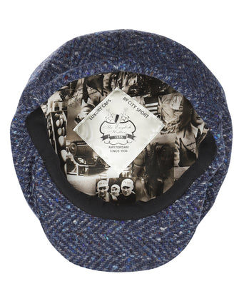 Tweed Balloon Cap | Blue