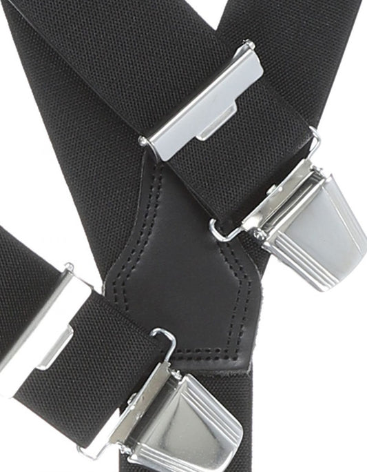Elastische Hosenträger mit Clips | Schwarz