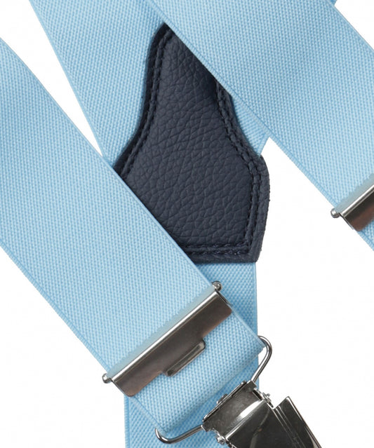 Elastische Hosenträger mit Clips | Blau