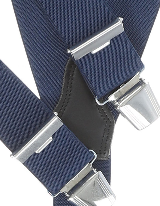 Elastische Hosenträger mit Clips | Blau