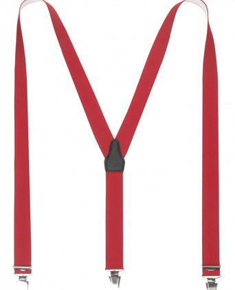 Elastische bretels met clips | Rood
