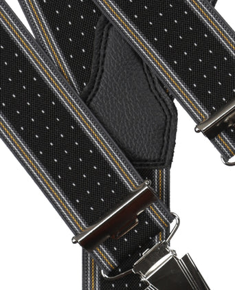 Design suspenders with clips | Black