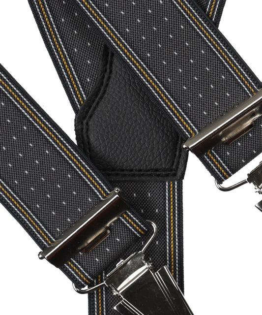 Designer-Hosenträger mit Clips | Schwarz