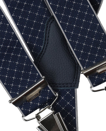 Design suspenders with clips | Blue