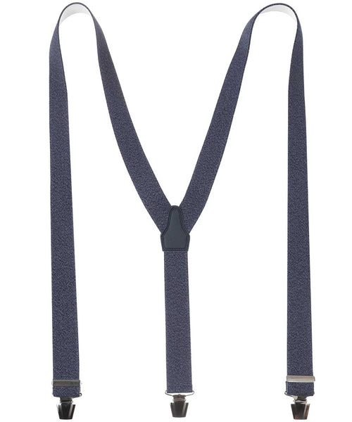 Designer suspenders with clips | Denim Blue