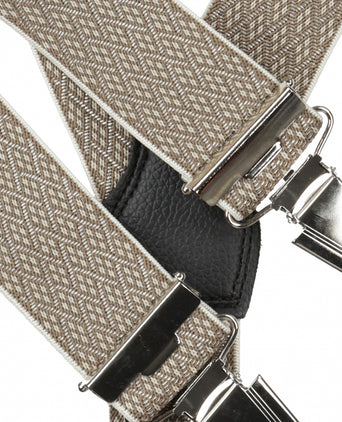 Design suspenders with clips | Brown