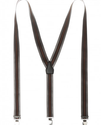 Design suspenders with clips | Brown