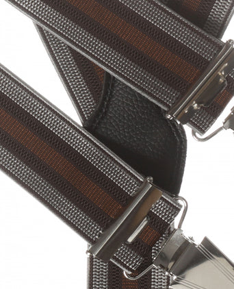 Design suspenders with clips | Brown