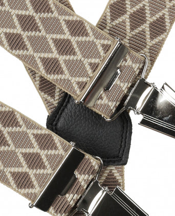 Design bretels met clips | Bruin