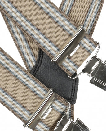 Design suspenders with clips | Brown