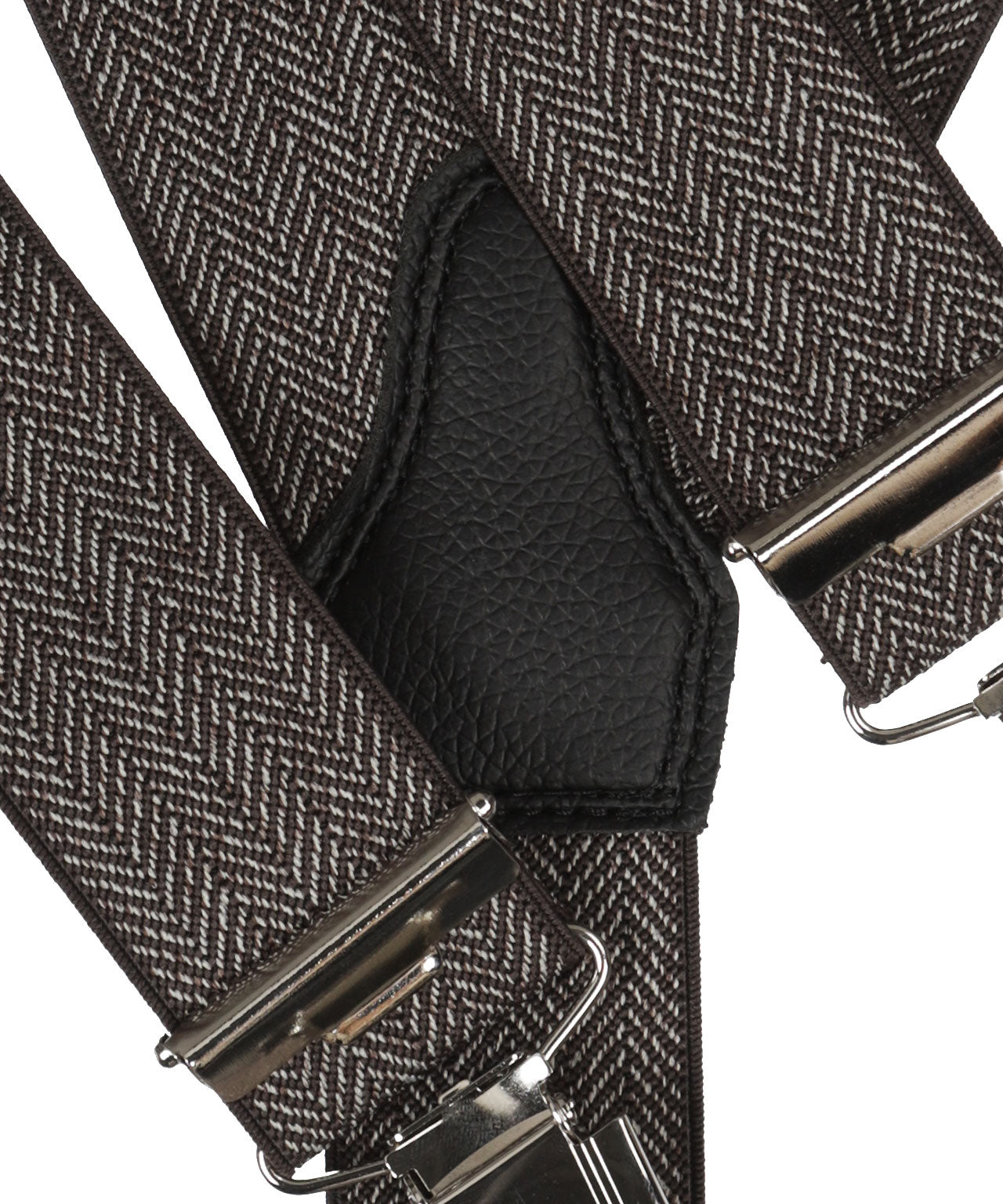 Designer-Hosenträger mit Clips | Braun