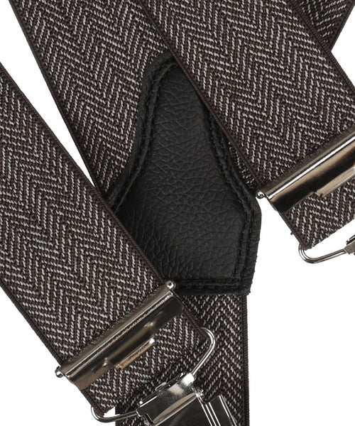 Design suspenders with clips | Brown