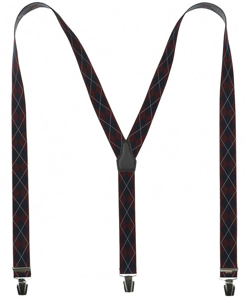 Design suspenders with clips | Red