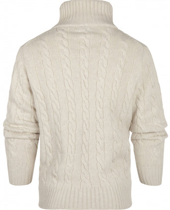 Pullover polo cashmere merino wol | Beige