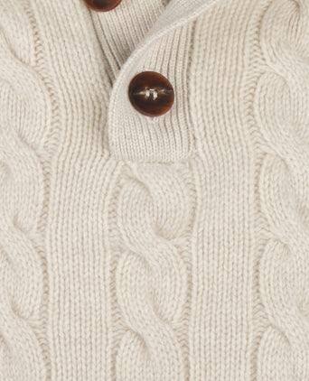 Pullover polo cashmere merino wool | Beige