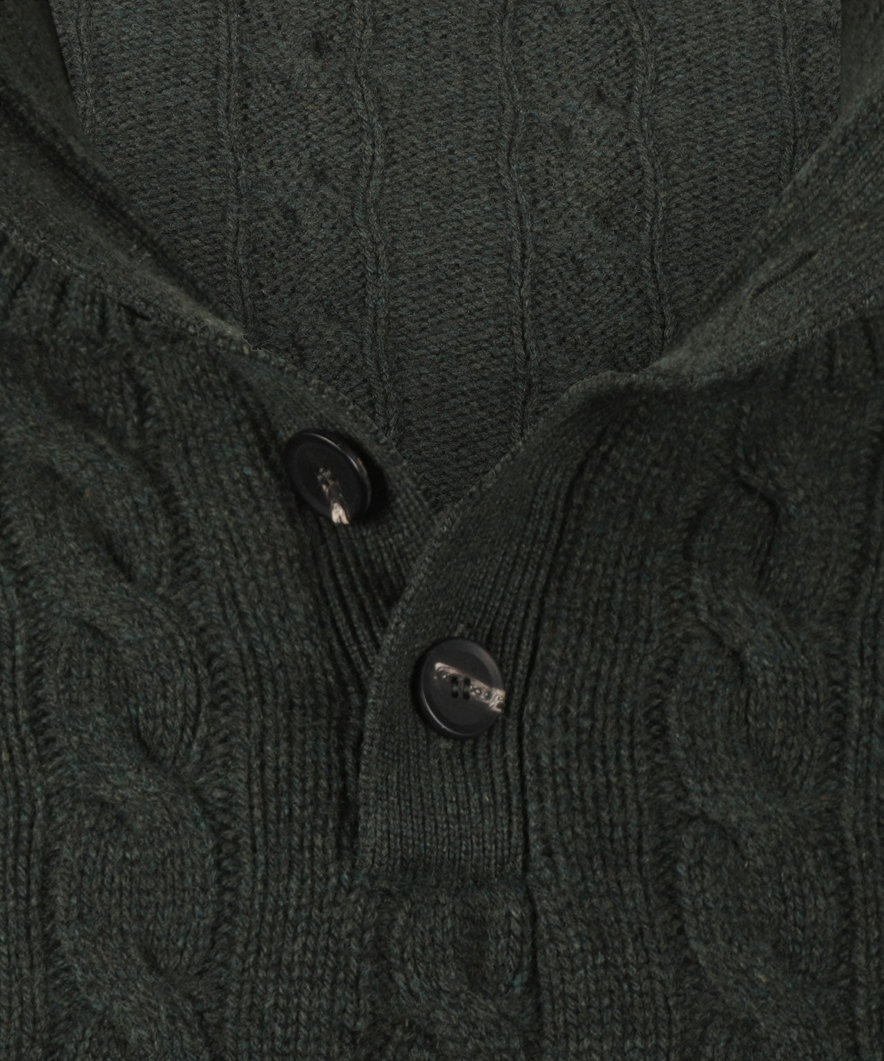 Polo-Pullover aus Kaschmir-Merinowolle | Grün