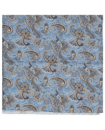 Thin wool scarf | Blue