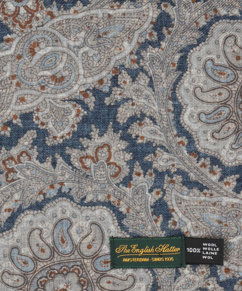 Thin wool scarf | Blue