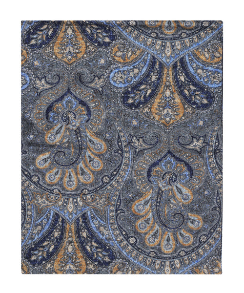 Thin wool scarf | Blue